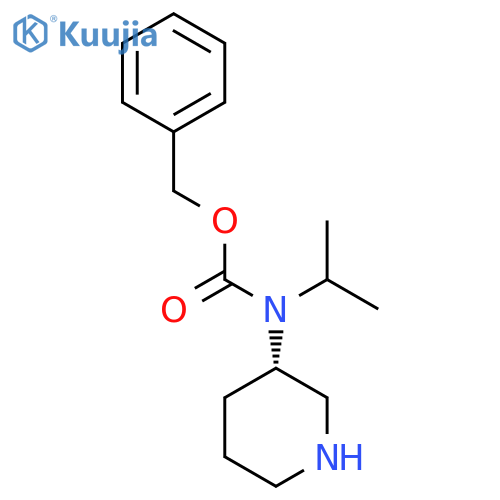 Isopropyl-(S)-piperidin-3-yl-carbamic acid benzyl ester structure