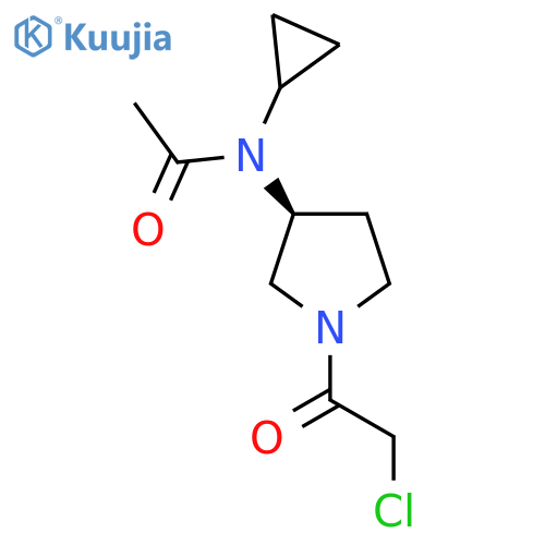 N-[(S)-1-(2-Chloro-acetyl)-pyrrolidin-3-yl]-N-cyclopropyl-acetamide structure