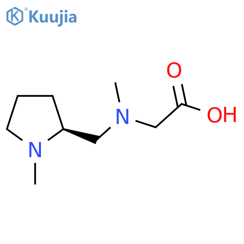 2-[methyl({[(2S)-1-methylpyrrolidin-2-yl]methyl})amino]acetic acid structure