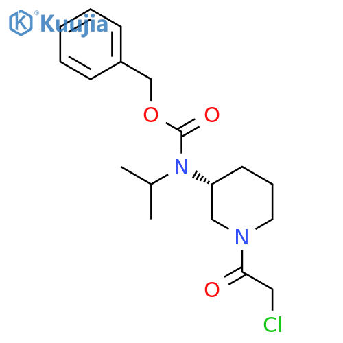 [(R)-1-(2-Chloro-acetyl)-piperidin-3-yl]-isopropyl-carbamic acid benzyl ester structure