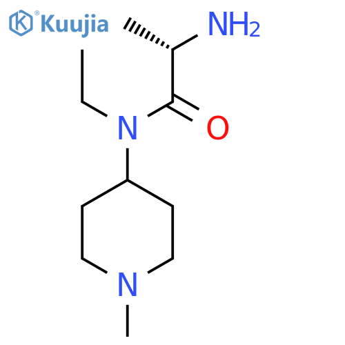 (S)-2-Amino-N-ethyl-N-(1-methyl-piperidin-4-yl)-propionamide structure