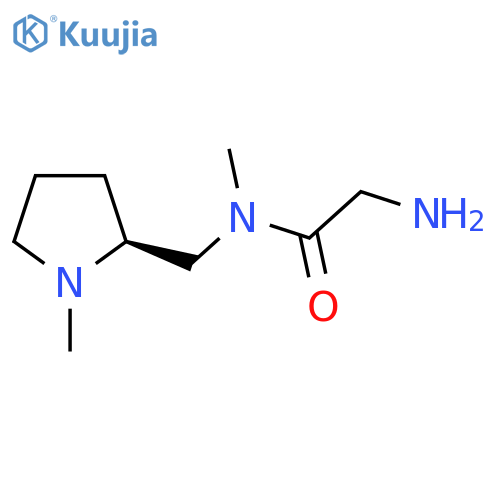 2-Amino-N-methyl-N-((S)-1-methyl-pyrrolidin-2-ylmethyl)-acetamide structure