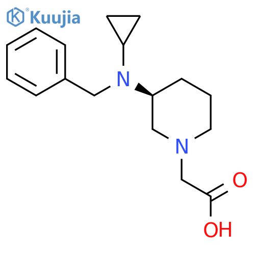 [(S)-3-(Benzyl-cyclopropyl-amino)-piperidin-1-yl]-acetic acid structure