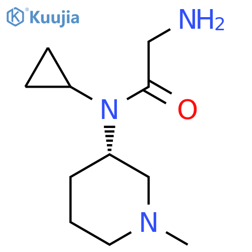 2-Amino-N-cyclopropyl-N-((S)-1-methyl-piperidin-3-yl)-acetamide structure