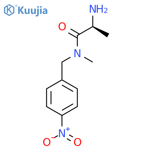 (S)-2-Amino-N-methyl-N-(4-nitro-benzyl)-propionamide structure