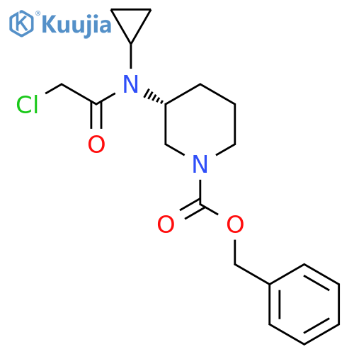 (R)-3-[(2-Chloro-acetyl)-cyclopropyl-amino]-piperidine-1-carboxylic acid benzyl ester structure
