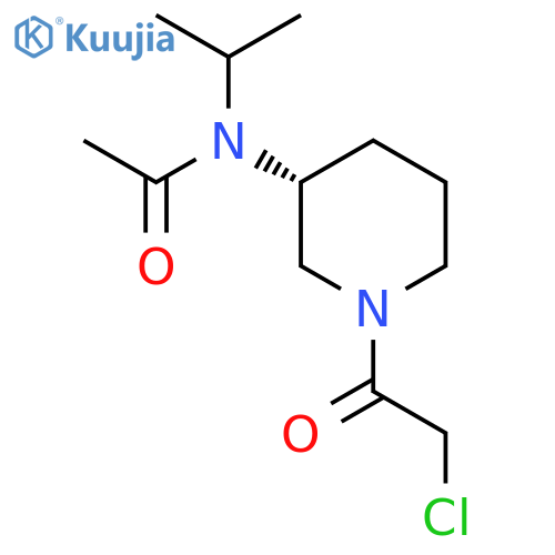 N-[(R)-1-(2-Chloro-acetyl)-piperidin-3-yl]-N-isopropyl-acetamide structure