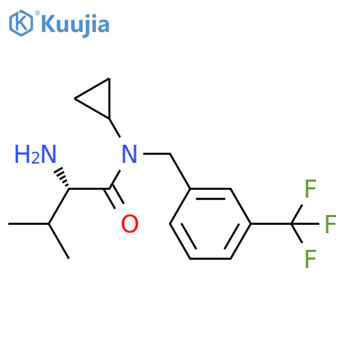 (S)-2-Amino-N-cyclopropyl-3-methyl-N-(3-trifluoromethyl-benzyl)-butyramide structure
