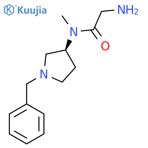2-Amino-N-((S)-1-benzyl-pyrrolidin-3-yl)-N-methyl-acetamide structure