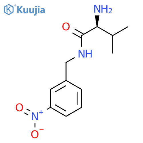 (S)-2-Amino-3-methyl-N-(3-nitro-benzyl)-butyramide structure