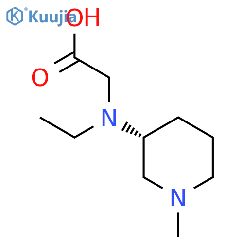 [Ethyl-((R)-1-methyl-piperidin-3-yl)-amino]-acetic acid structure