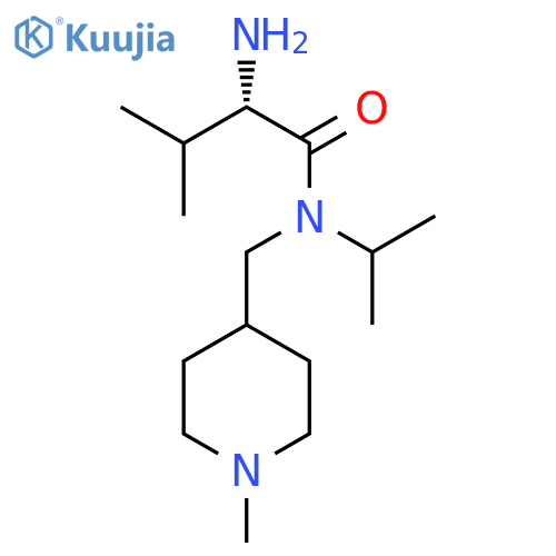 (S)-2-Amino-N-isopropyl-3-methyl-N-(1-methyl-piperidin-4-ylmethyl)-butyramide structure