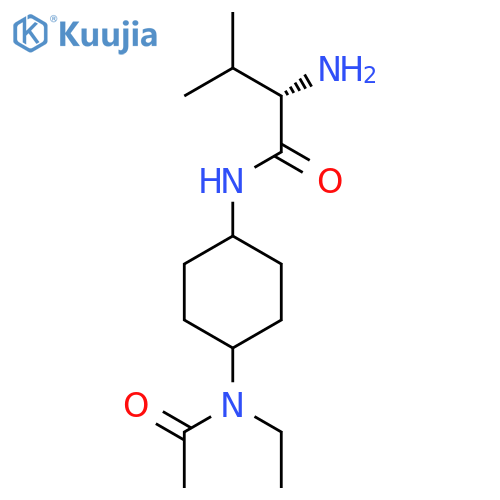 (S)-N-[4-(Acetyl-ethyl-amino)-cyclohexyl]-2-amino-3-methyl-butyramide structure