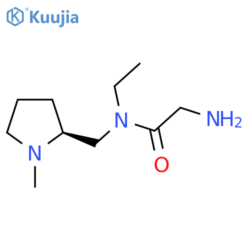 2-Amino-N-ethyl-N-((S)-1-methyl-pyrrolidin-2-ylmethyl)-acetamide structure