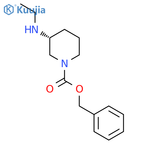 (R)-3-Ethylamino-piperidine-1-carboxylic acid benzyl ester structure
