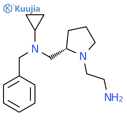 [(S)-1-(2-Amino-ethyl)-pyrrolidin-2-ylmethyl]-benzyl-cyclopropyl-amine structure