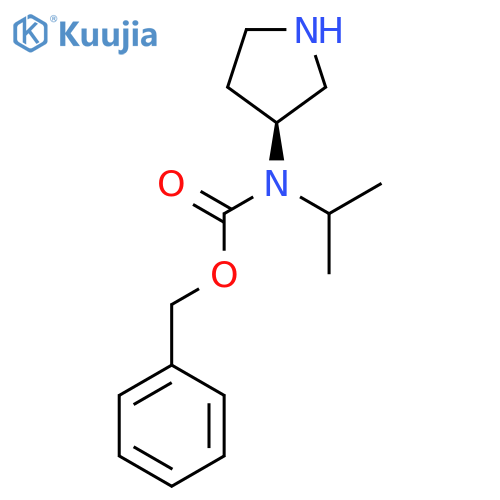Isopropyl-(S)-pyrrolidin-3-yl-carbamic acid benzyl ester structure