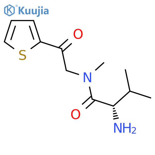 (S)-2-Amino-3,N-dimethyl-N-(2-oxo-2-thiophen-2-yl-ethyl)-butyramide structure