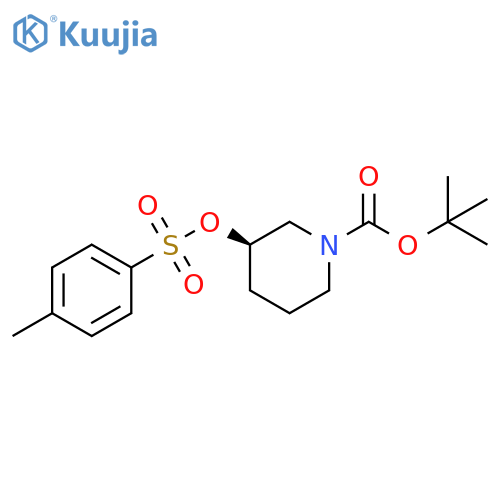 (R)-3-(Toluene-4-sulfonyloxy)-piperidine-1-carboxylic acid tert-butyl ester structure