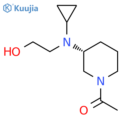 1-{(R)-3-[Cyclopropyl-(2-hydroxy-ethyl)-amino]-piperidin-1-yl}-ethanone structure