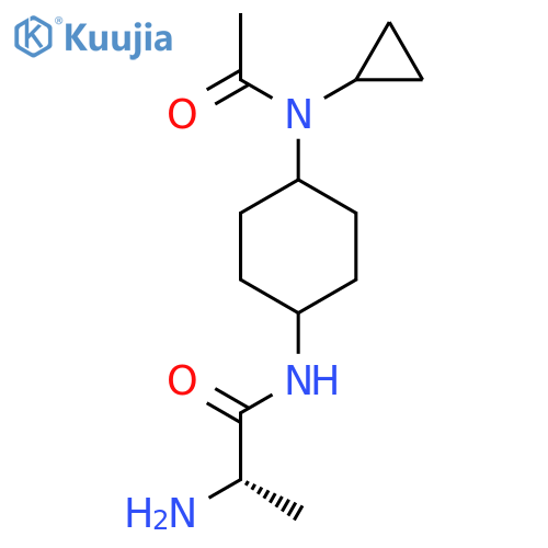 (S)-N-[4-(Acetyl-cyclopropyl-amino)-cyclohexyl]-2-amino-propionamide structure