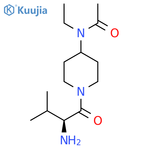 N-[1-((S)-2-Amino-3-methyl-butyryl)-piperidin-4-yl]-N-ethyl-acetamide structure
