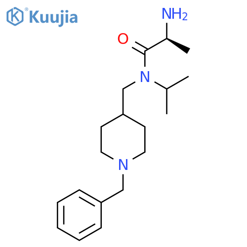 (S)-2-Amino-N-(1-benzyl-piperidin-4-ylmethyl)-N-isopropyl-propionamide structure
