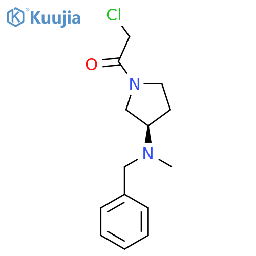 1-[(R)-3-(Benzyl-methyl-amino)-pyrrolidin-1-yl]-2-chloro-ethanone structure