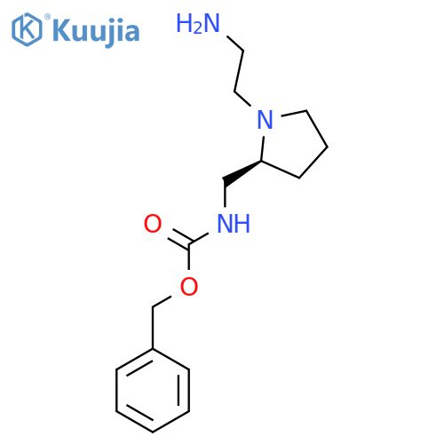 [(S)-1-(2-Amino-ethyl)-pyrrolidin-2-ylmethyl]-carbamic acid benzyl ester structure
