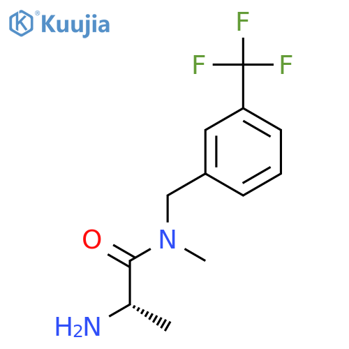 (S)-2-Amino-N-methyl-N-(3-trifluoromethyl-benzyl)-propionamide structure