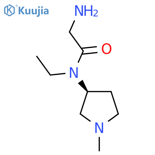 2-Amino-N-ethyl-N-((S)-1-methyl-pyrrolidin-3-yl)-acetamide structure