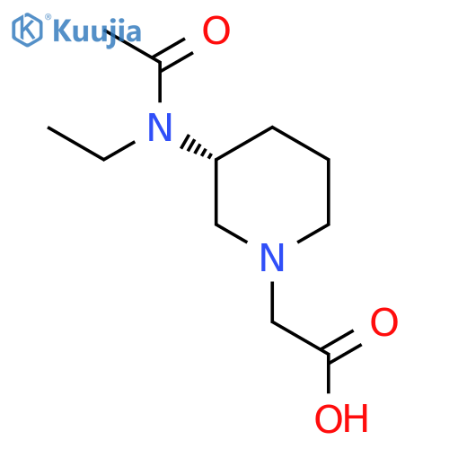 [(R)-3-(Acetyl-ethyl-amino)-piperidin-1-yl]-acetic acid structure