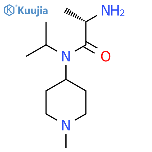 (S)-2-Amino-N-isopropyl-N-(1-methyl-piperidin-4-yl)-propionamide structure