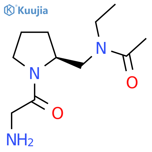 N-[(S)-1-(2-Amino-acetyl)-pyrrolidin-2-ylmethyl]-N-ethyl-acetamide structure
