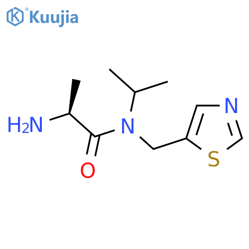 (S)-2-Amino-N-isopropyl-N-thiazol-5-ylmethyl-propionamide structure