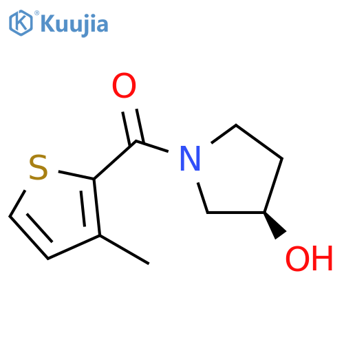 (R)-(3-Hydroxypyrrolidin-1-yl)(3-methylthiophen-2-yl)methanone structure