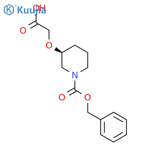 (S)-3-Carboxymethoxy-piperidine-1-carboxylic acid benzyl ester structure