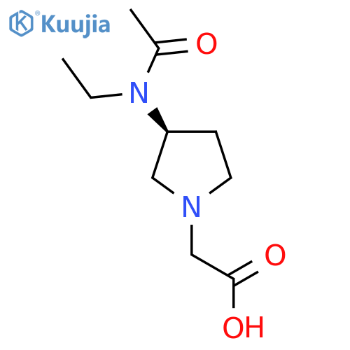 [(S)-3-(Acetyl-ethyl-amino)-pyrrolidin-1-yl]-acetic acid structure