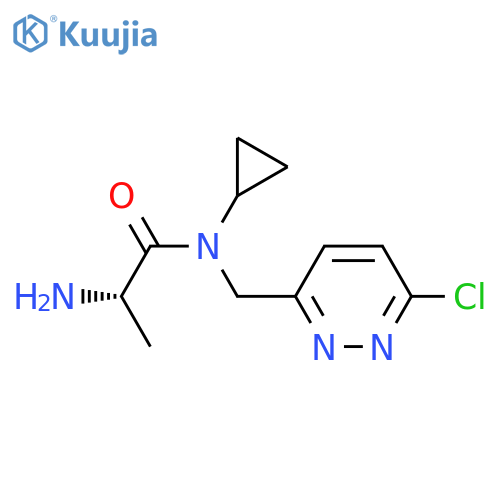 (S)-2-AMino-N-(6-chloro-pyridazin-3-ylMethyl)-N-cyclopropyl-propionaMide structure