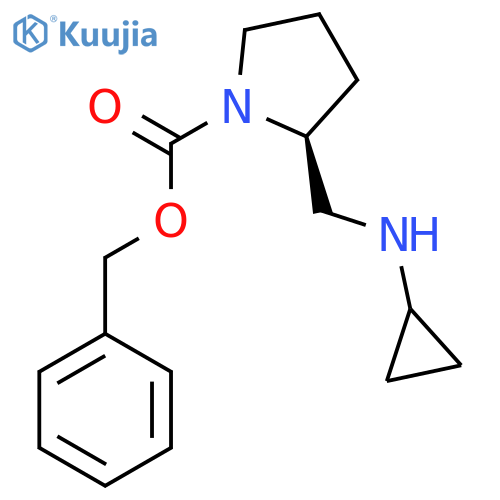 (S)-2-Cyclopropylaminomethyl-pyrrolidine-1-carboxylic acid benzyl ester structure