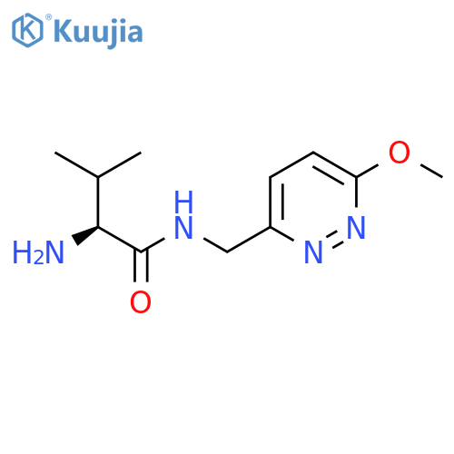 (S)-2-Amino-N-(6-methoxy-pyridazin-3-ylmethyl)-3-methyl-butyramide structure