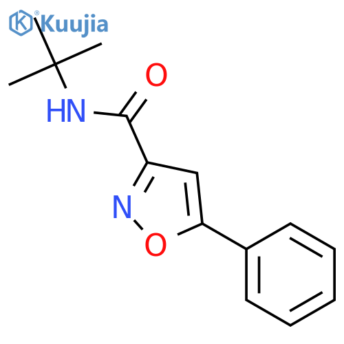 5-Phenyl-isoxazole-3-carboxylic acid tert-butylamide structure