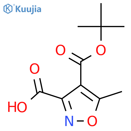 4-(tert-Butoxycarbonyl)-5-methylisoxazole-3-carboxyic Acid structure