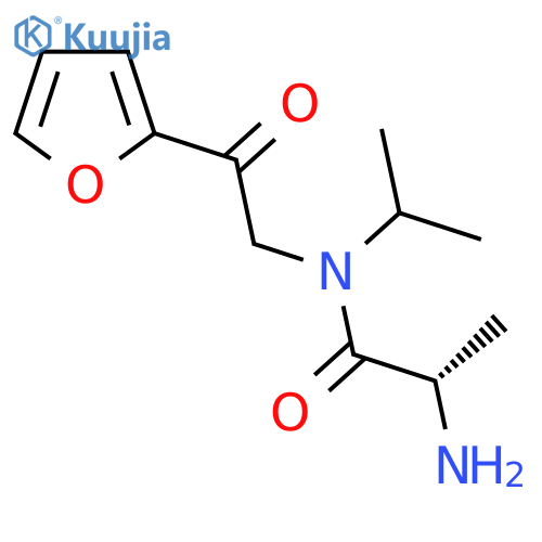 (S)-2-Amino-N-(2-furan-2-yl-2-oxo-ethyl)-N-isopropyl-propionamide structure