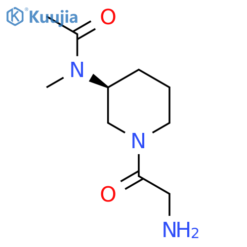 N-[(S)-1-(2-Amino-acetyl)-piperidin-3-yl]-N-methyl-acetamide structure