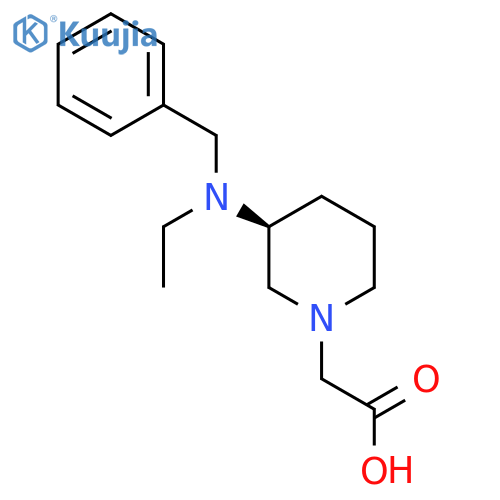 [(S)-3-(Benzyl-ethyl-amino)-piperidin-1-yl]-acetic acid structure