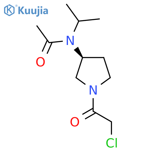 N-[(S)-1-(2-Chloro-acetyl)-pyrrolidin-3-yl]-N-isopropyl-acetamide structure