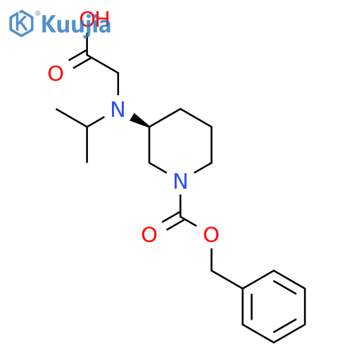 (S)-3-(Carboxymethyl-isopropyl-amino)-piperidine-1-carboxylic acid benzyl ester structure