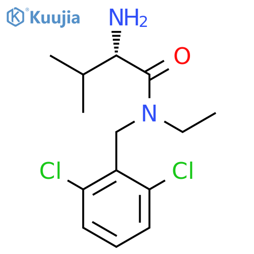 (S)-2-Amino-N-(2,6-dichloro-benzyl)-N-ethyl-3-methyl-butyramide structure