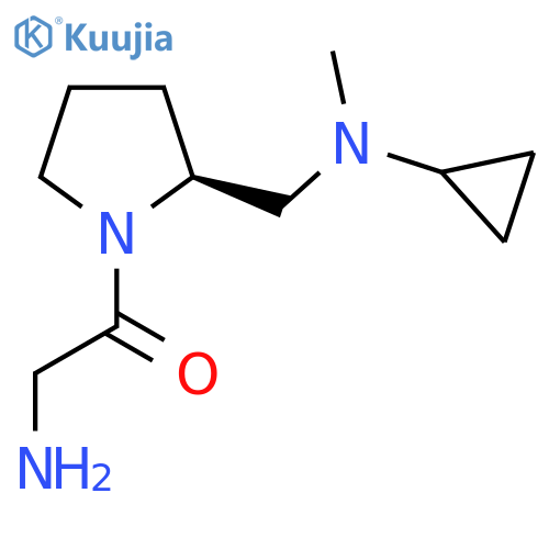 2-Amino-1-{(S)-2-[(cyclopropyl-methyl-amino)-methyl]-pyrrolidin-1-yl}-ethanone structure